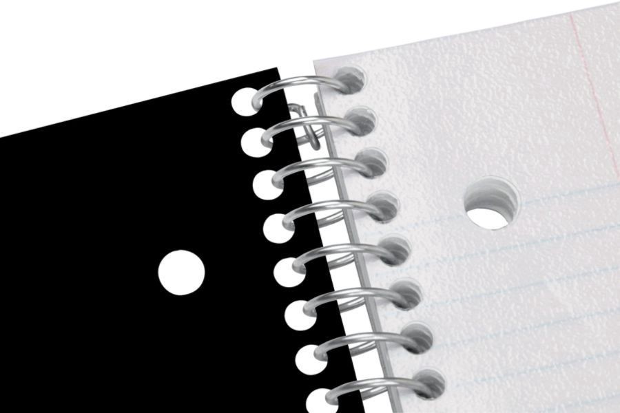 slide 2 of 3, Office Depot Brand Stellar Poly Notebook, 8 1/2" X 11", 3 Subject, College Ruled, 300 Pages (150 Sheets), Black, 150 ct