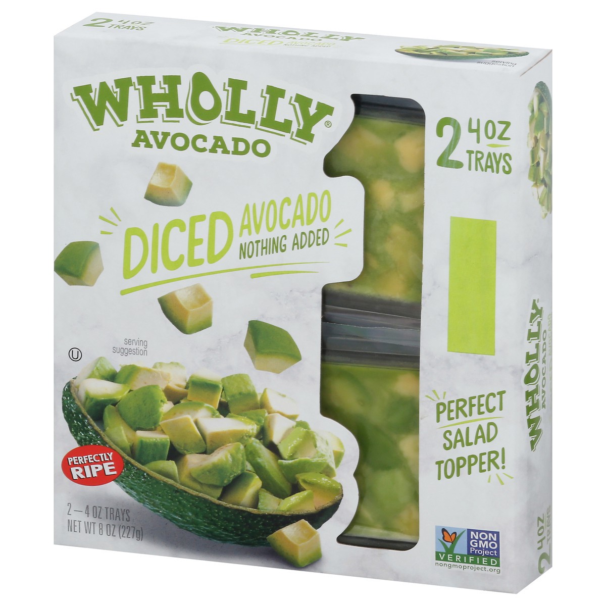 slide 8 of 9, Wholly Avocado Perfectly Ripe Diced Avocado 2 - 4 oz Trays, 8 oz