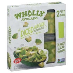 Wholly Avocado Perfectly Ripe Diced Avocado 2 - 4 oz Trays