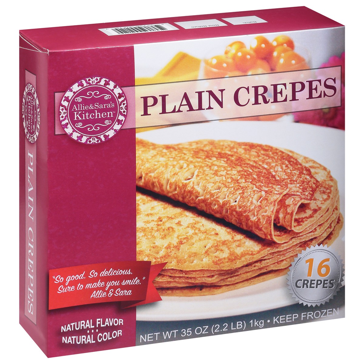 slide 2 of 9, Allie & Sara's Kitchen Plain Crepes - 35 Oz, 35 oz