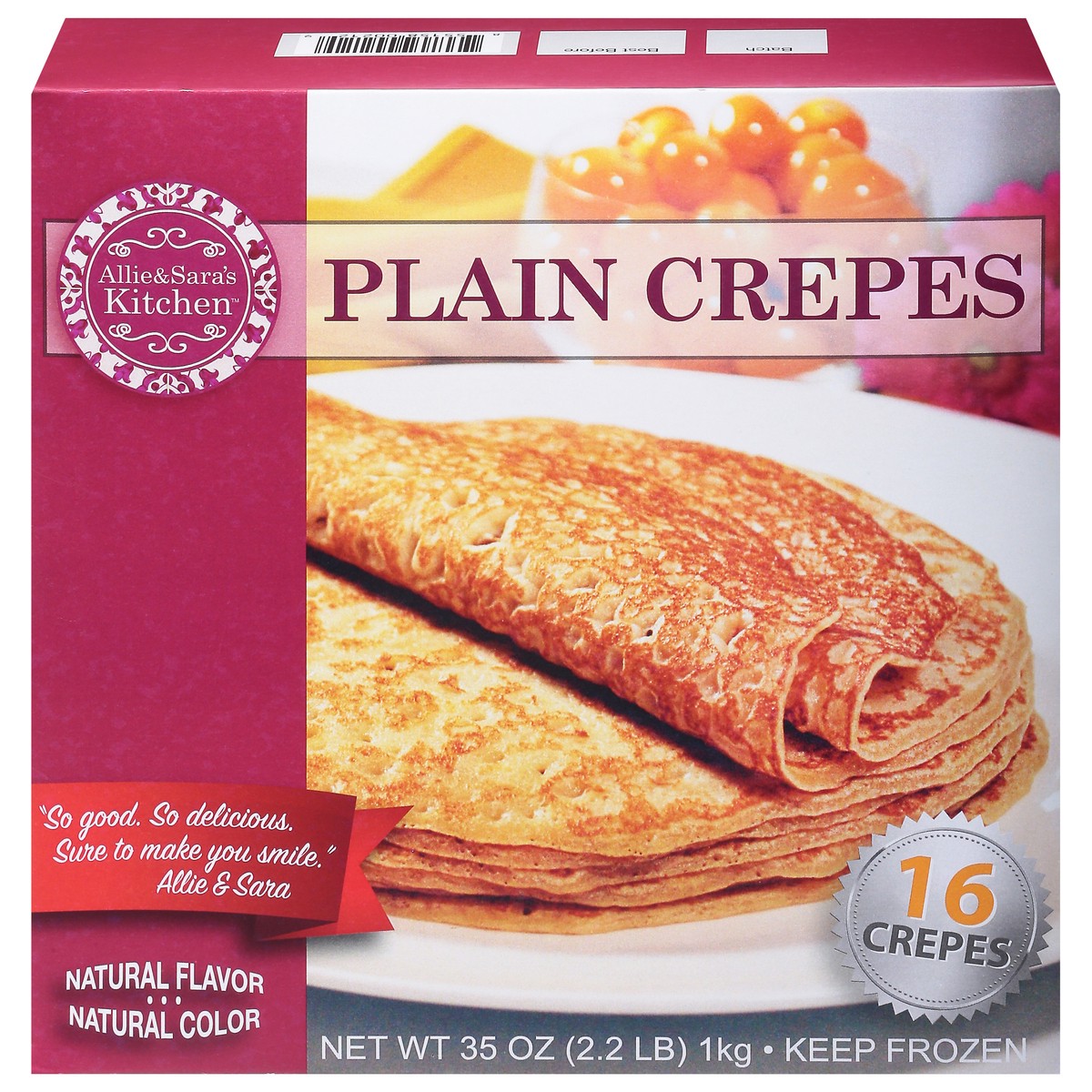 slide 1 of 9, Allie & Sara's Kitchen Plain Crepes - 35 Oz, 35 oz