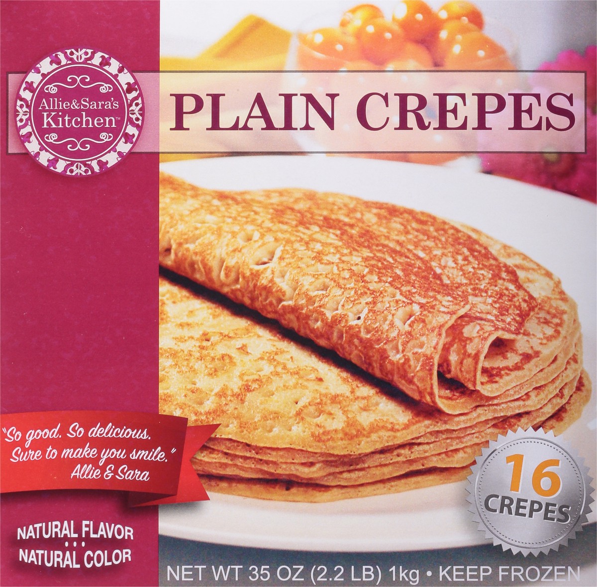 slide 5 of 9, Allie & Sara's Kitchen Plain Crepes - 35 Oz, 35 oz