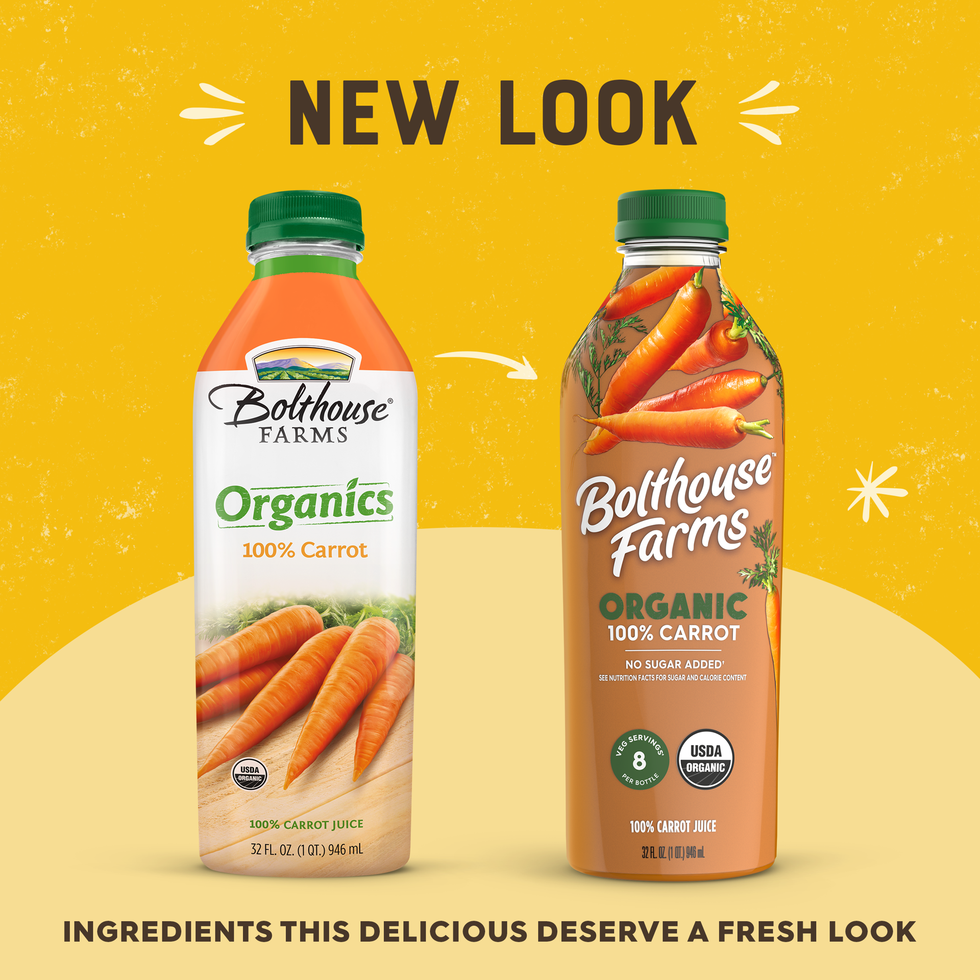 slide 2 of 5, Bolthouse Farms 100% Organic Carrot Vegetable Juice- 32 oz, 32 fl oz