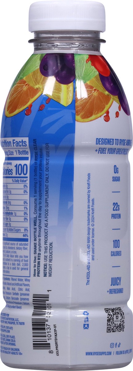 slide 4 of 15, Ryse Clear Whey Rtd Kool-Aid, 16.9 oz