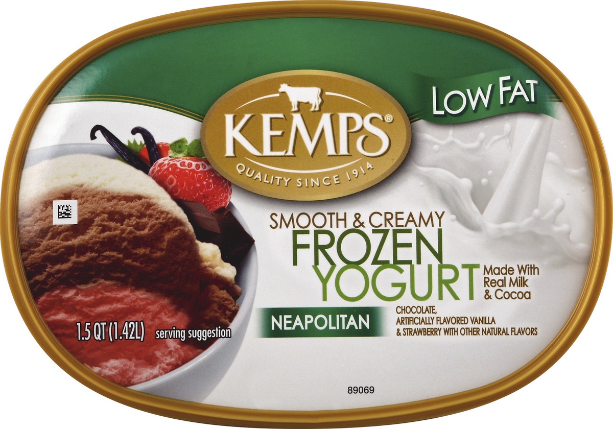 slide 3 of 4, Kemps Neapolitan Frozen Yogurt 1.5 Quart, 1.5 qt