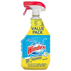 Windex Disinfectant Cleaner, Multi-Surface Antibacterial Spray, Citrus Fresh Scent, 32 fl oz