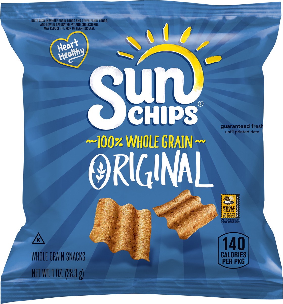 slide 4 of 5, SunChips Whole Grain Snacks, 1 oz