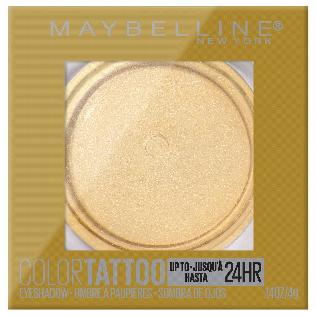 slide 1 of 17, Maybelline Color Tattoo Up To 24Hr Longwear Cream Eyeshadow Makeup, Golden Girl, 0.14 oz