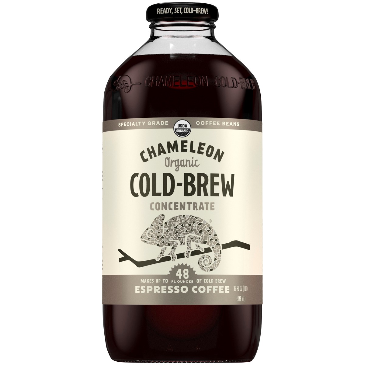 slide 1 of 6, CHAMELEON COLD-BREW Organic Espresso Coffee Concentrate 32 fl. oz. Bottle, 32 fl oz