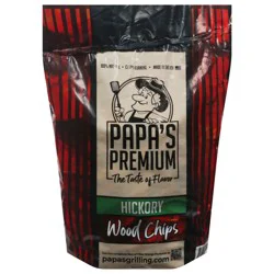 Papa's Premium Quality Hickory Wood Chips, 1 ea