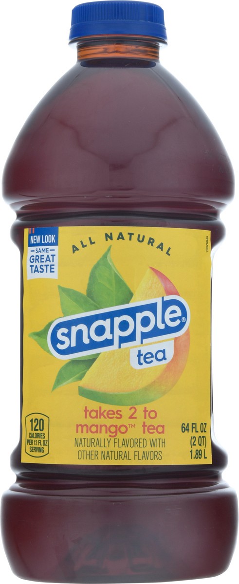 slide 3 of 13, Snapple Takes 2 to Mango Tea 64 fl oz Bottle, 64 fl oz