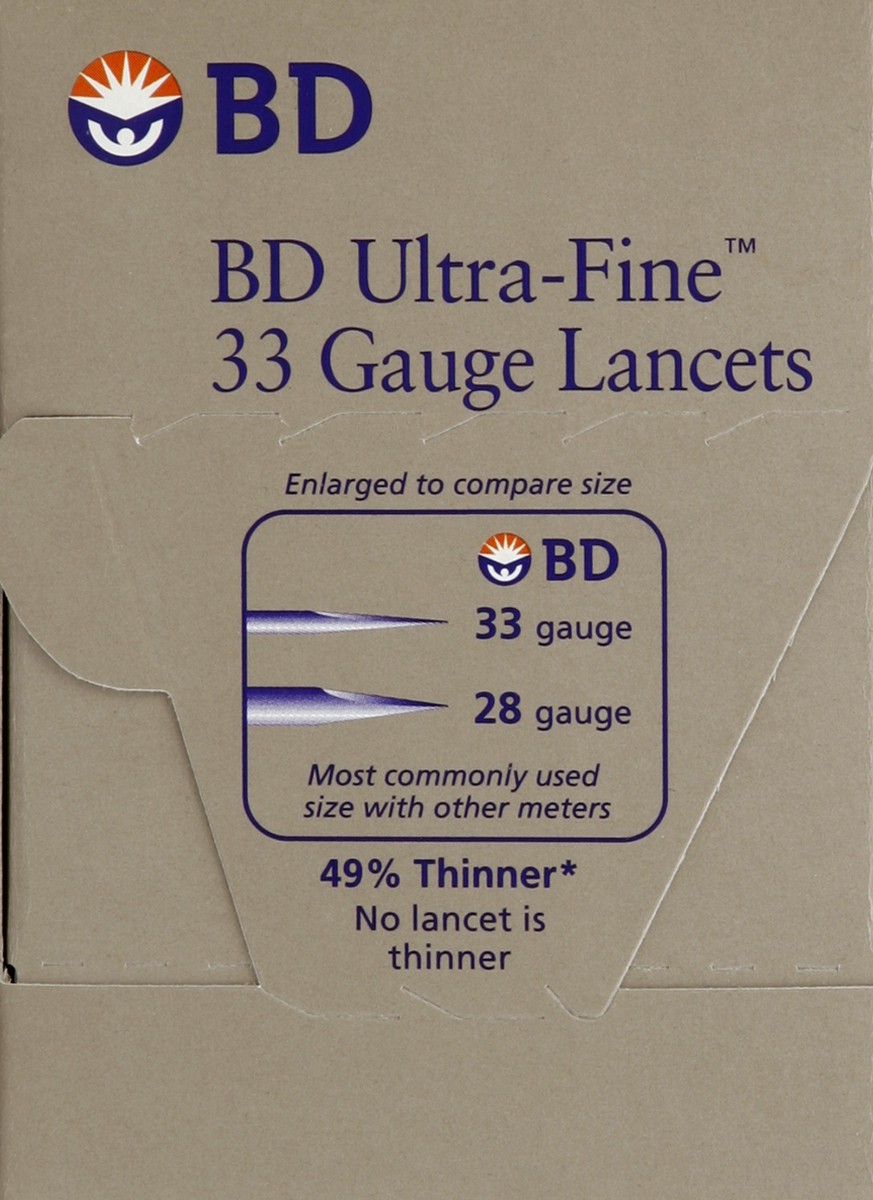 slide 2 of 5, BD Lancets 100 ea, 100 ct