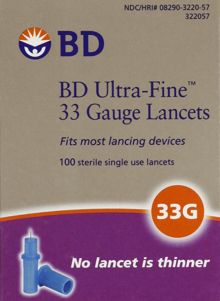 slide 1 of 5, BD Lancets 100 ea, 100 ct