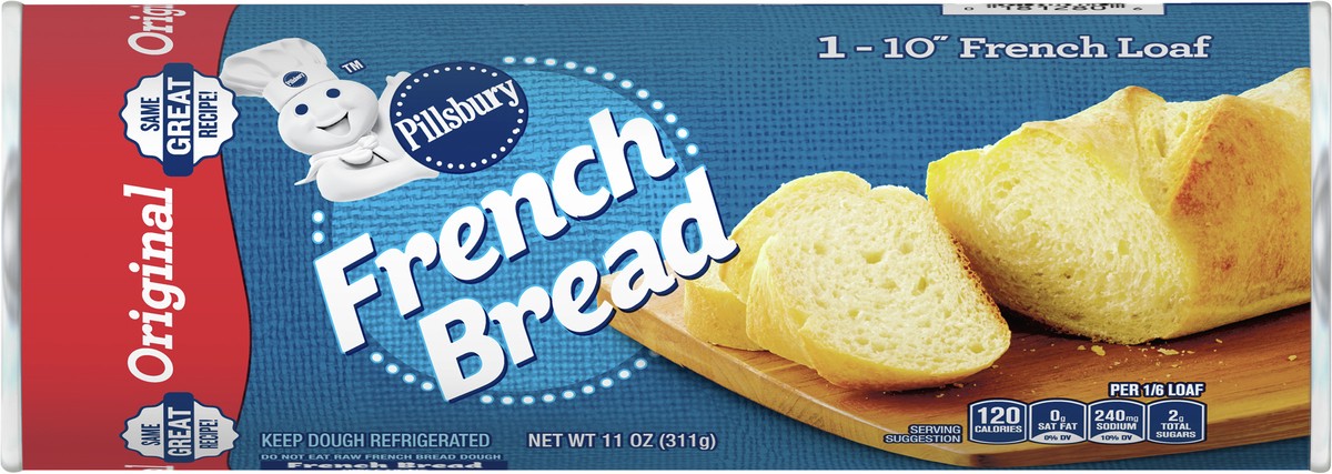 slide 6 of 9, Pillsbury Original French Bread Dough, 11 oz