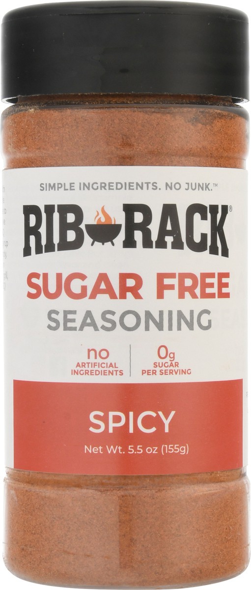 slide 1 of 13, Rib Rack Sugar Free Spicy Seasoning 5.5 oz, 5.5 oz