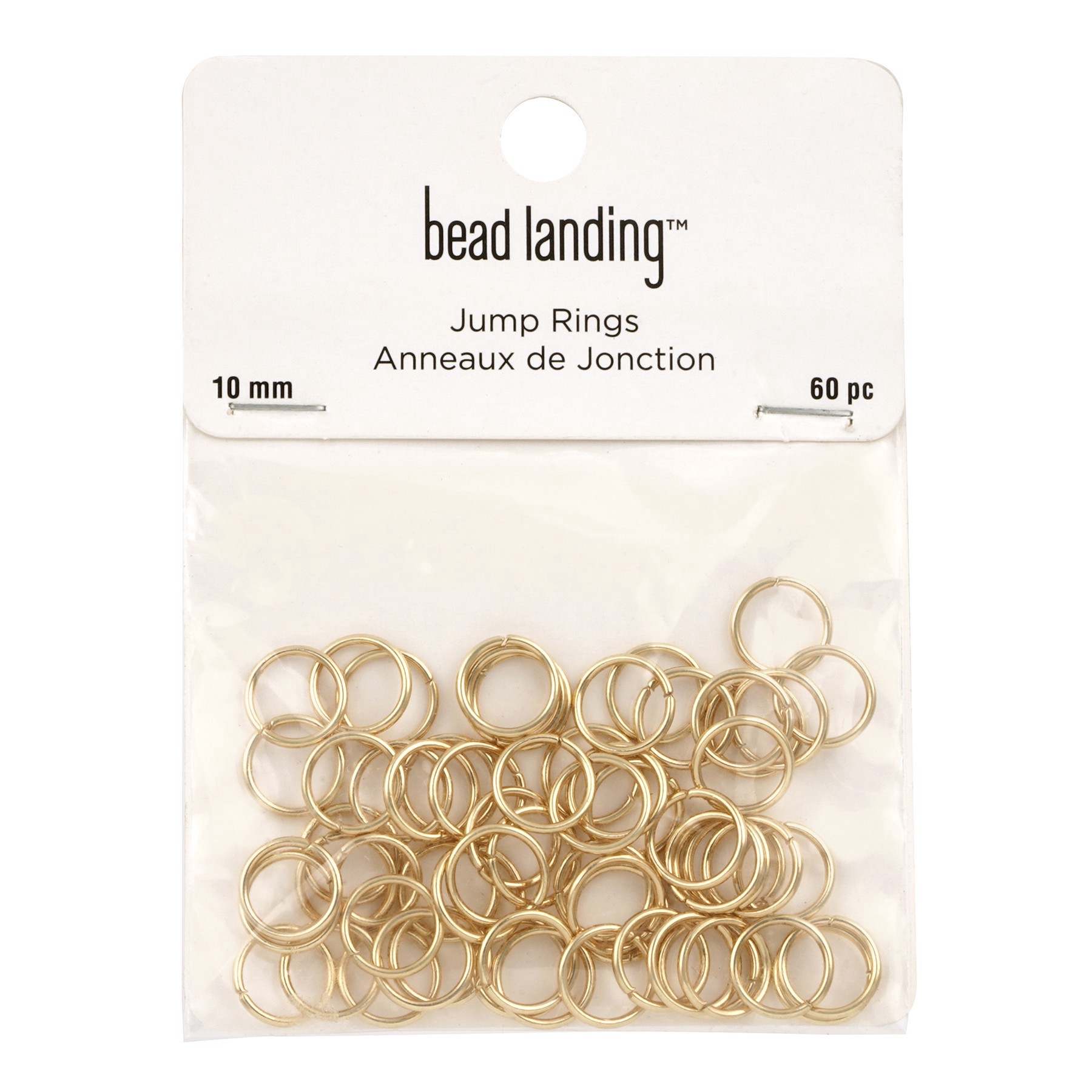slide 2 of 2, 10mm Gold Jump Rings By Bead Landing, 10mm