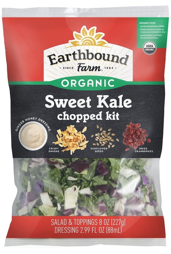 slide 1 of 1, Earthbound Farm Organic Sweet Chopped Kale Kit, 11 oz