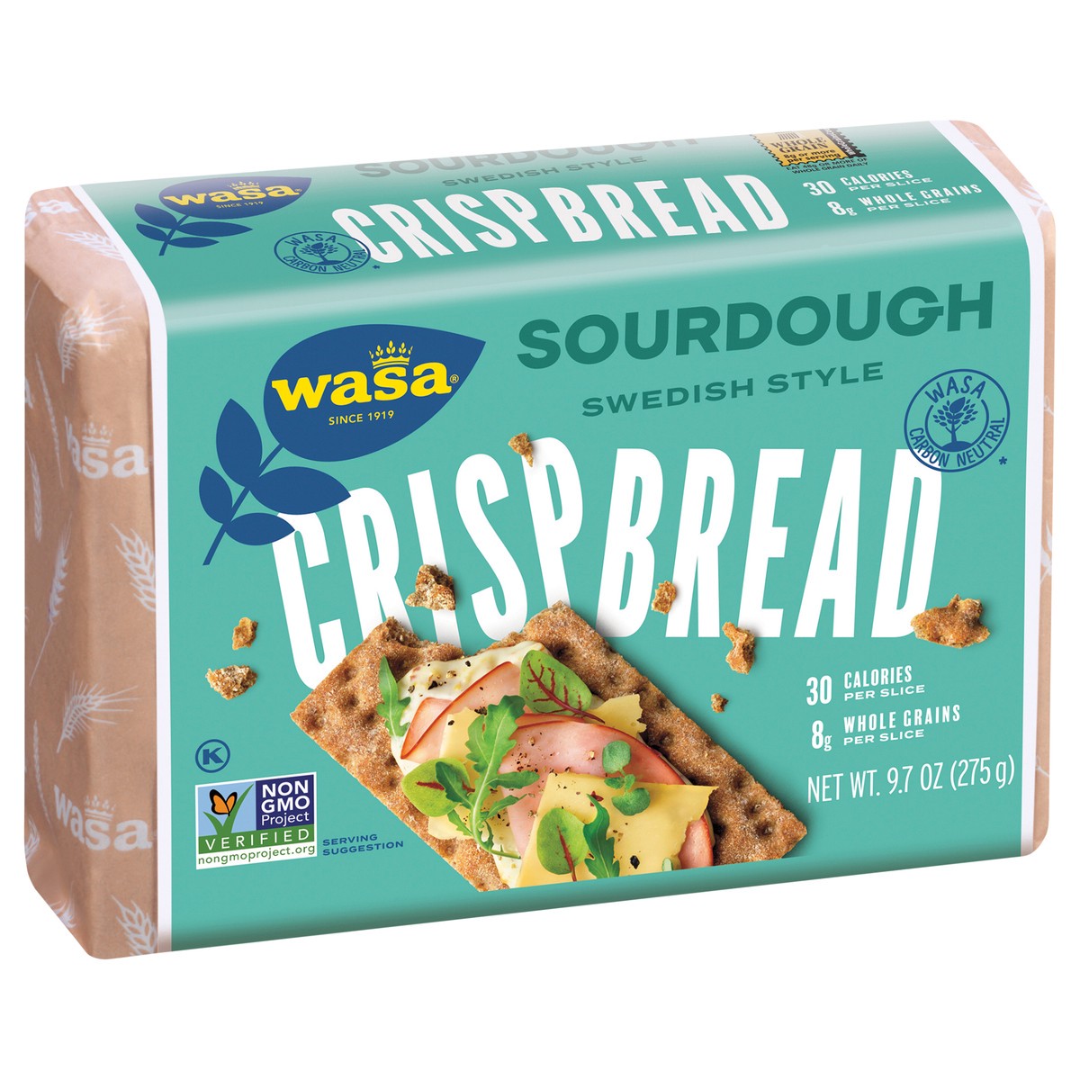 slide 3 of 7, Wasa Sourdough Swedish Crispbread, 9.7 oz