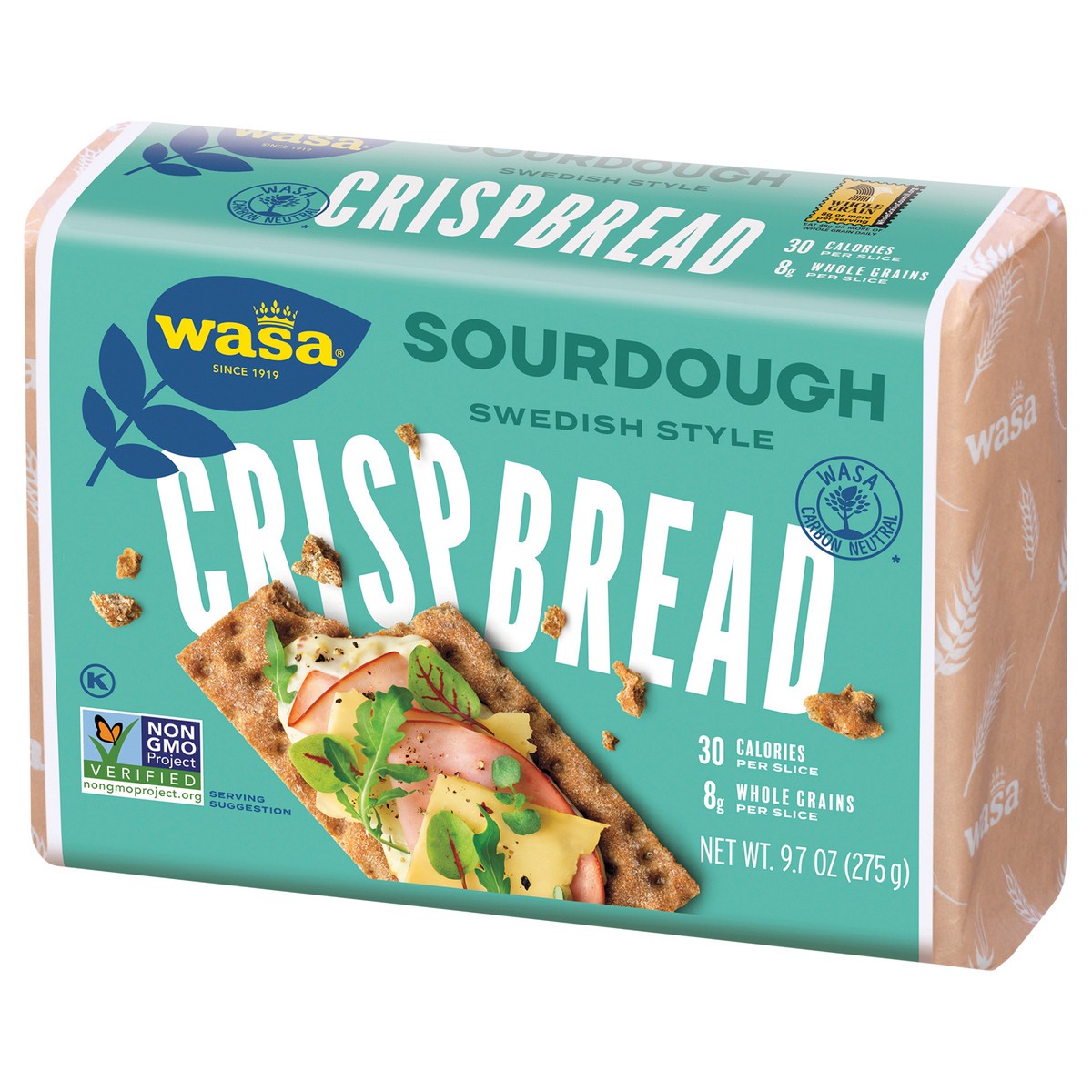 slide 2 of 7, Wasa Sourdough Swedish Crispbread, 9.7 oz
