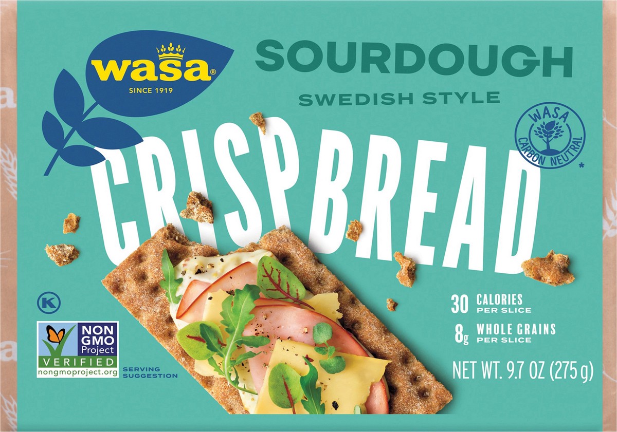 slide 7 of 7, Wasa Sourdough Swedish Crispbread, 9.7 oz