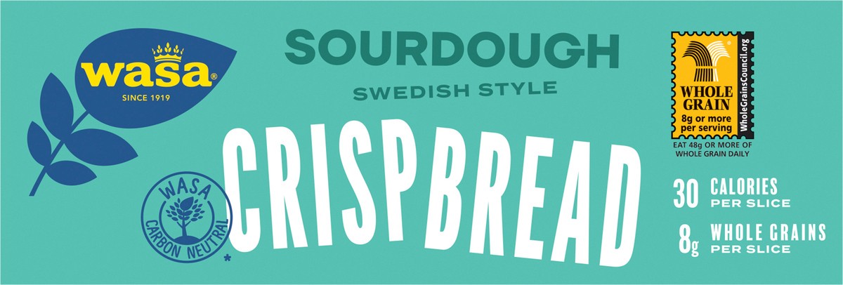 slide 6 of 7, Wasa Sourdough Swedish Crispbread, 9.7 oz
