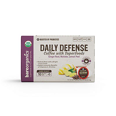 slide 1 of 1, BareOrganics Immunity Coffee Pods for Single Serve Coffee Machines - 12 ct, 12 ct