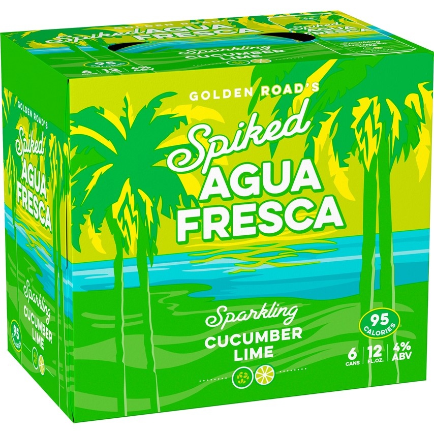 slide 1 of 1, Golden Road Brewing Spiked Agua Fresca Cucumber Lime, 4% ABV, 6 ct; 12 oz