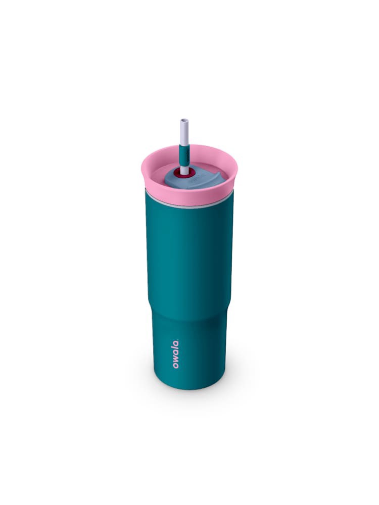 slide 1 of 1, Owala® Stainless Steel Travel Tumbler - Tickle Me Teal, 24 oz