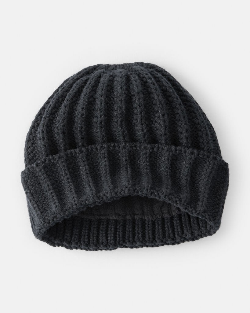 slide 2 of 2, Carter's Baby Beanie - Black Black 0-9M, 1 ct