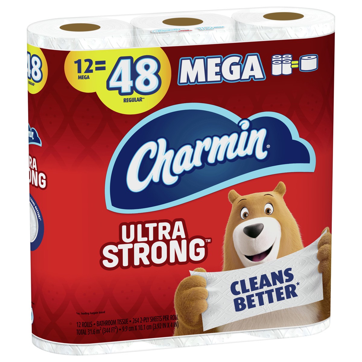 slide 2 of 5, Charmin Ultra Strong Toilet Paper Tissue Mega Rolls, 12 ct