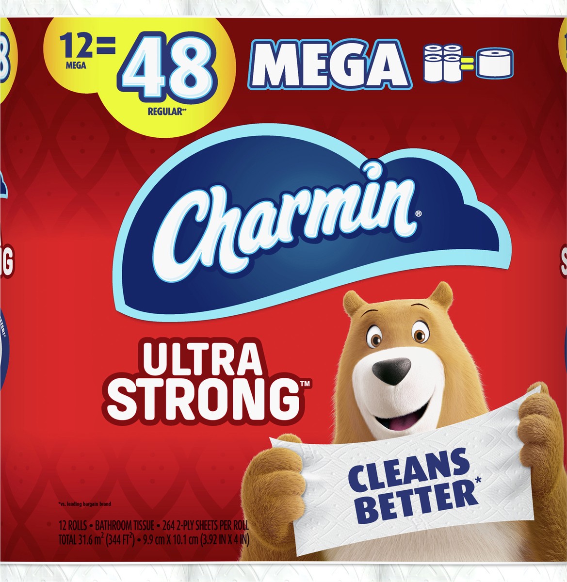 slide 5 of 5, Charmin Ultra Strong Toilet Paper Tissue Mega Rolls, 12 ct