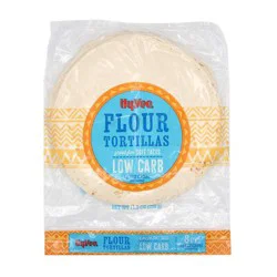 Hy-Vee Flour Tortillas Great For Soft Tacos, Low Carb, 8ct