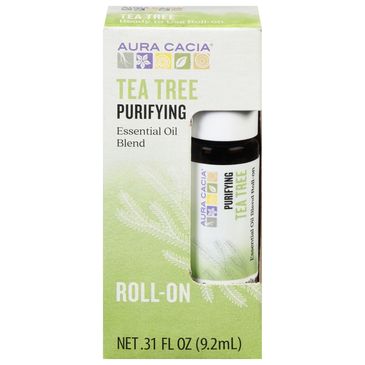 slide 1 of 4, Aura Cacia Tea Tree Roll On, 0.31 fl oz