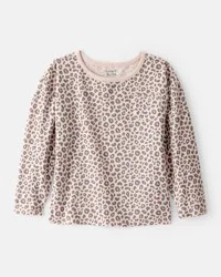 Carter's Toddler Girl Leopard Print Long-Sleeve Top - Brown Brown 3T