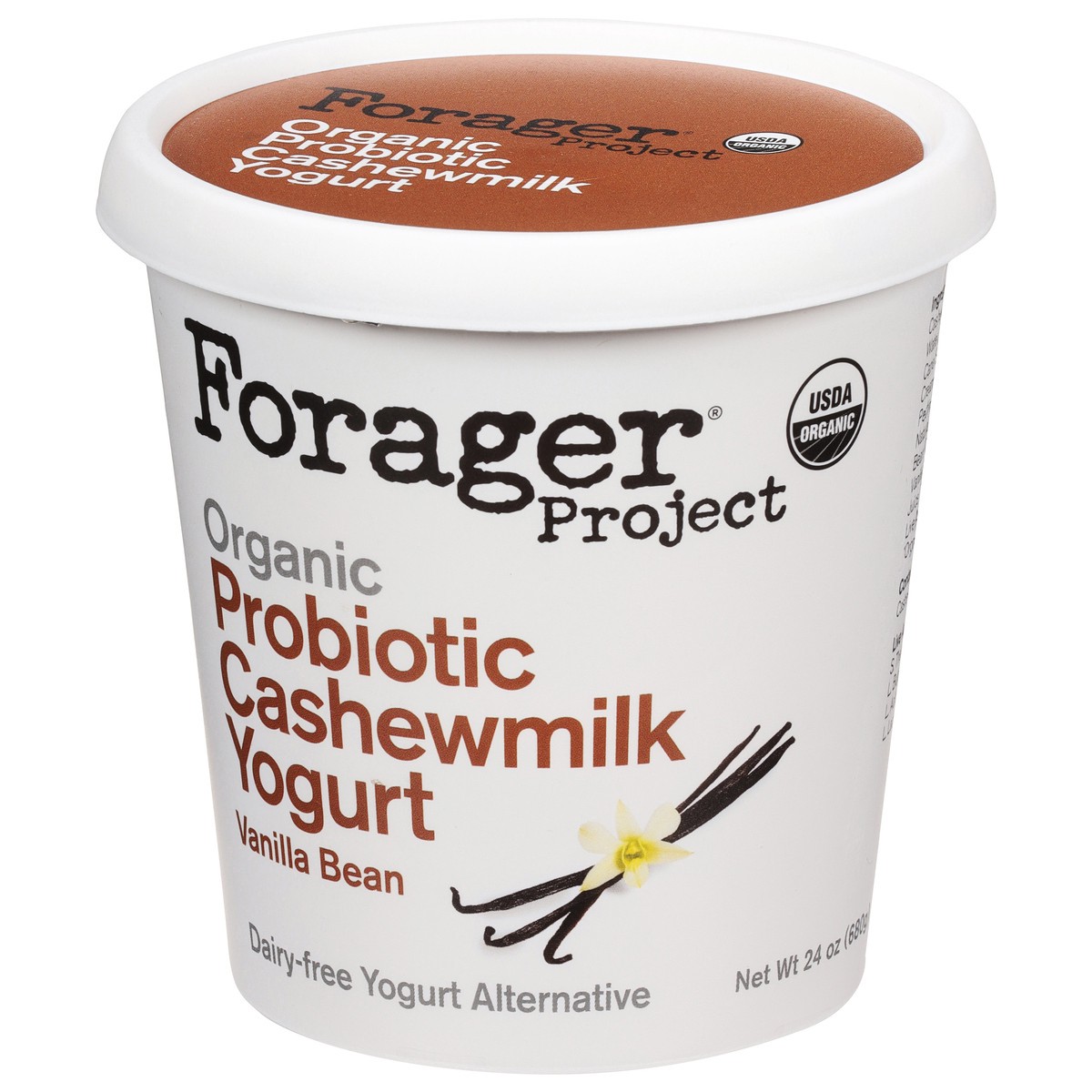 slide 7 of 9, Forager Project Organic Dairy-Free Cashewmilk Vanilla Bean Yogurt 24 oz, 24 oz