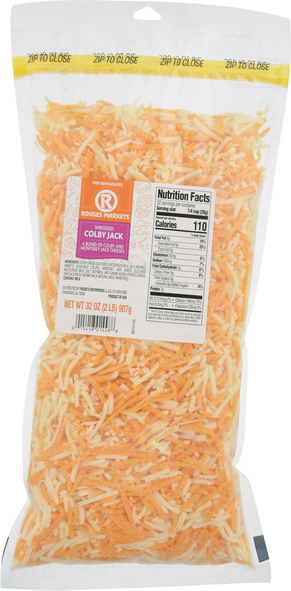 slide 8 of 12, Rouses Markets Colby Jack Shredded Cheese 32 oz, 32 oz