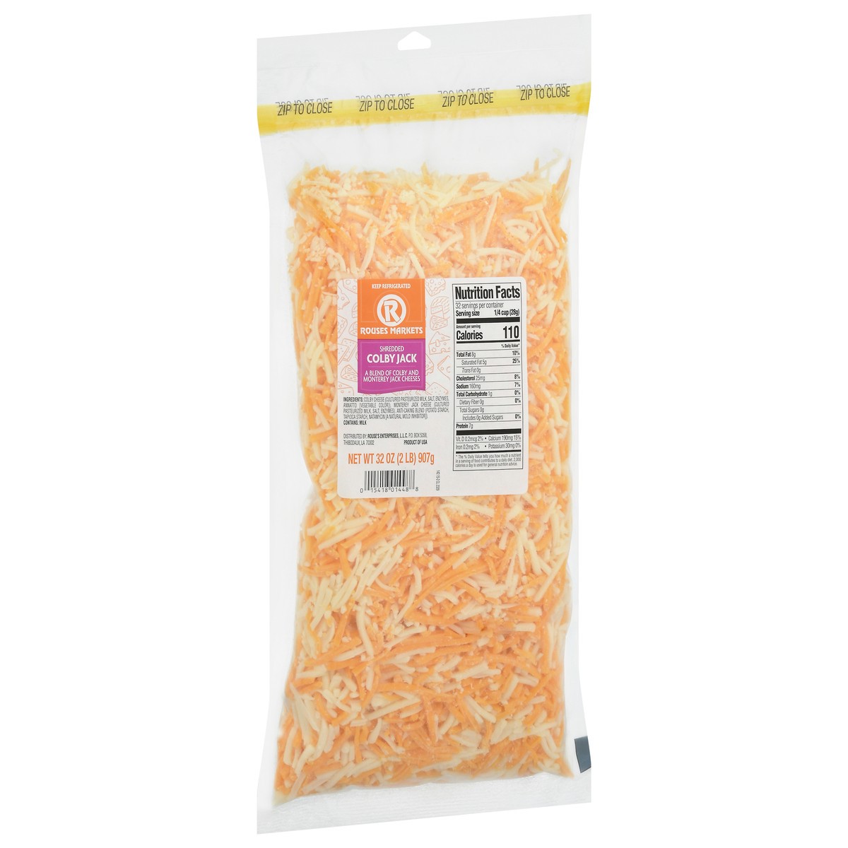 slide 5 of 12, Rouses Markets Colby Jack Shredded Cheese 32 oz, 32 oz