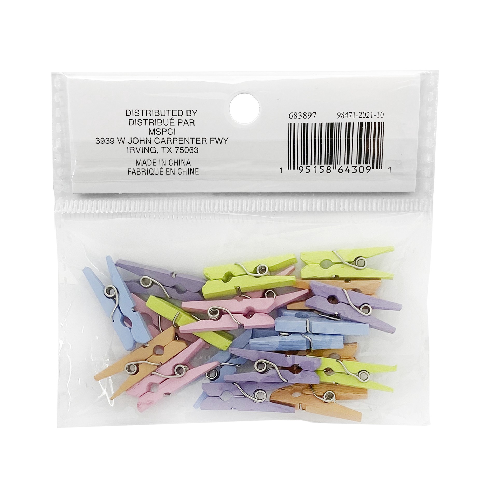 slide 4 of 4, Mini Pastel Clothespins By Recollections, 3mm x 25mm