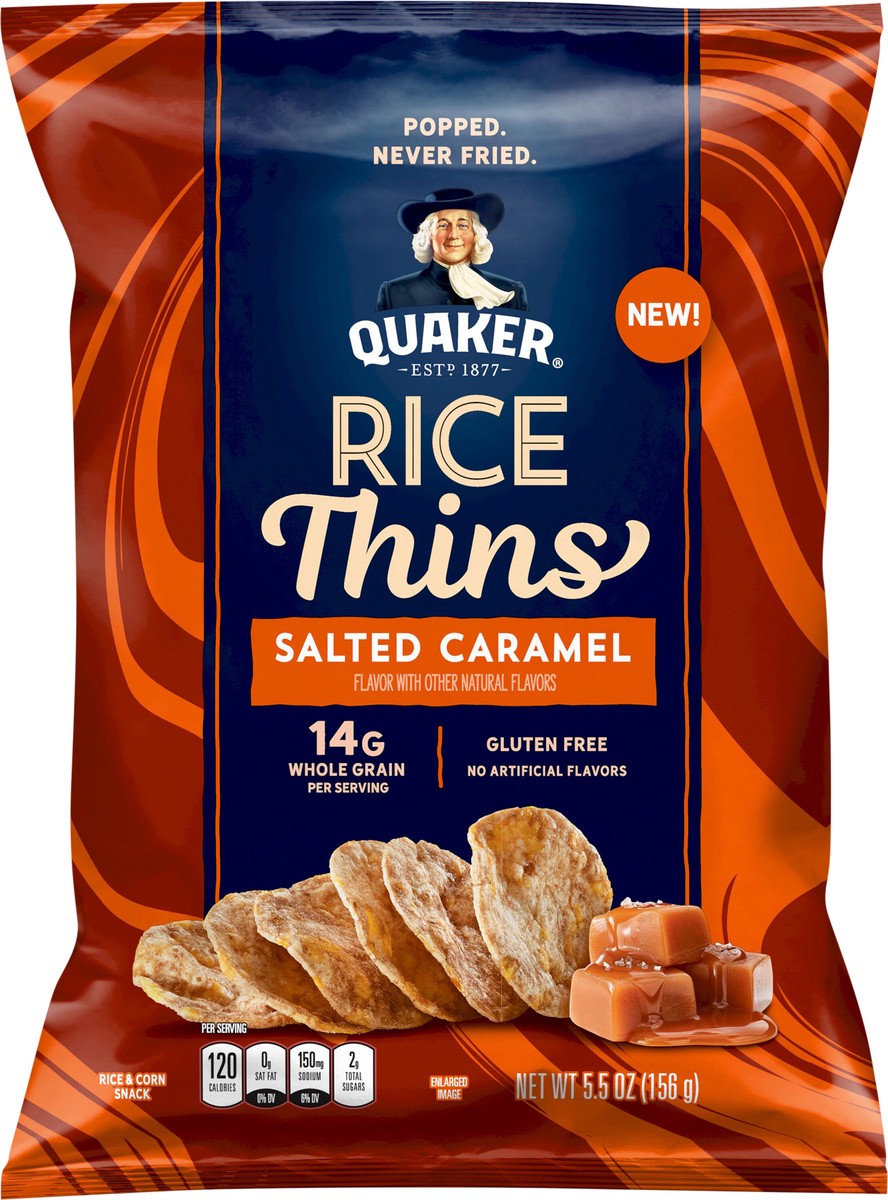 slide 3 of 3, Quaker Rice Thins, 5.5 oz