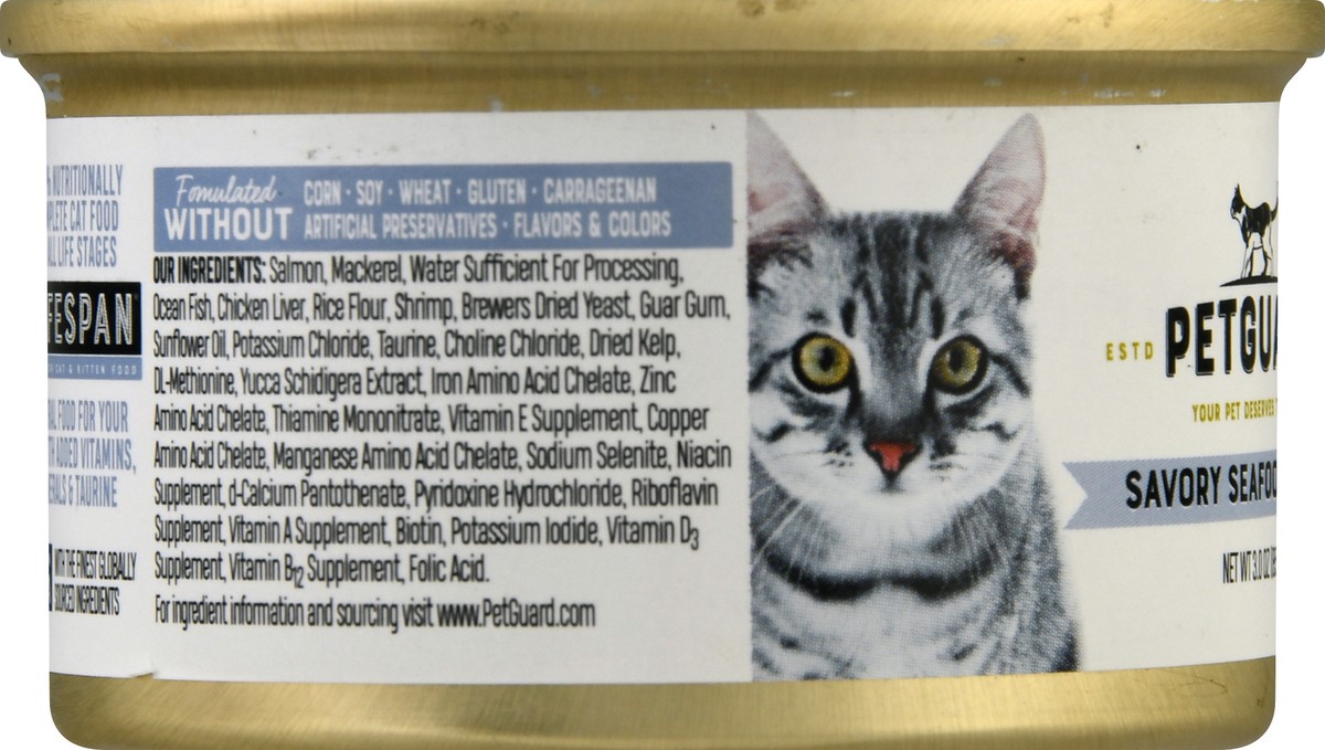 slide 6 of 9, PetGuard Canned Cat Food Savory Seafood, 3 oz