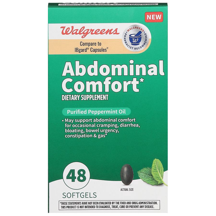 slide 1 of 3, Walgreens Abdominal Comfort, 48 ct