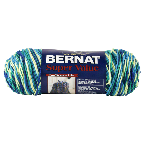 slide 1 of 4, Bernat Super Value Yarn - Whirlpool Ombre, 1 ct