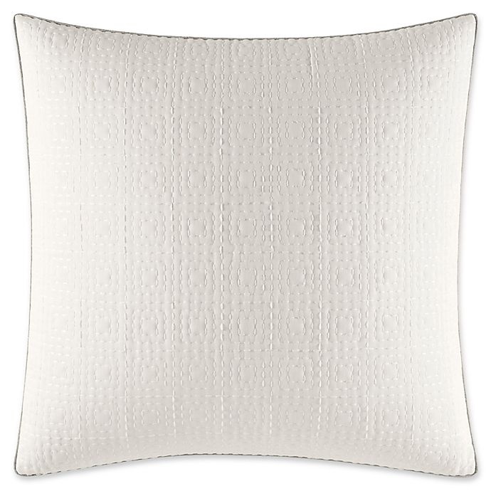 slide 1 of 1, Nautica Ripple European Pillow Sham - White, 1 ct