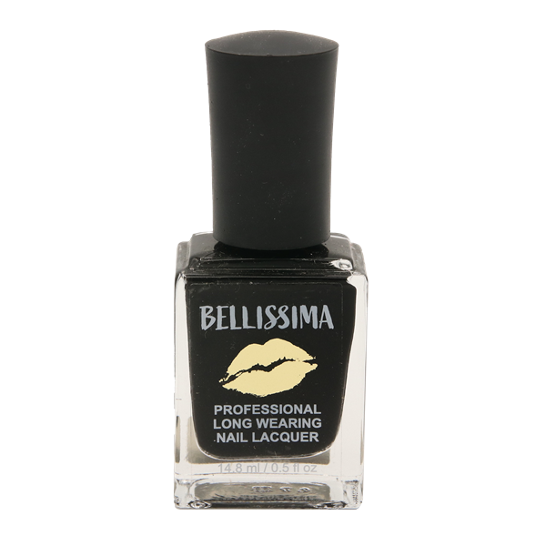 slide 1 of 1, Bellissima Nail Polish, Little Black Polish, 0.5 fl oz