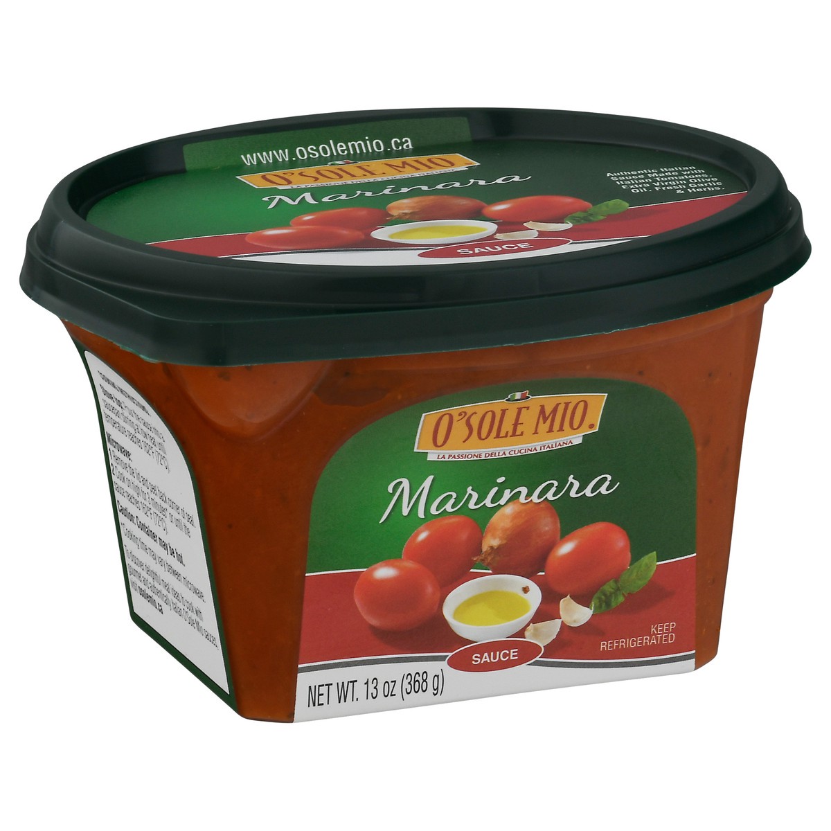 slide 2 of 14, O'Sole Mio Marinara Sauce 13 oz, 13 oz