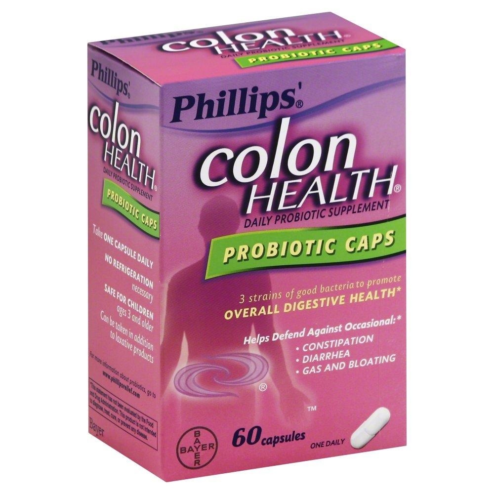 slide 1 of 1, Phillips' Colon Health Digestive Health Daily Probiotic Supplement Capsules - 60t, 60 ct