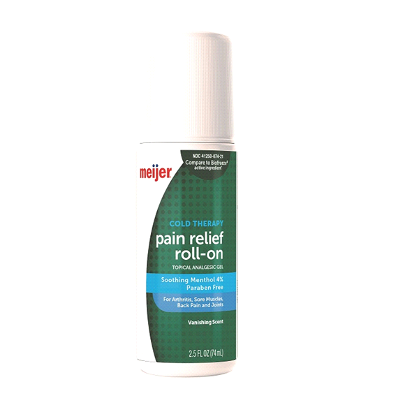 slide 1 of 1, Meijer Cold Therapy Pain Relief Roll-On, 2.5 fl oz