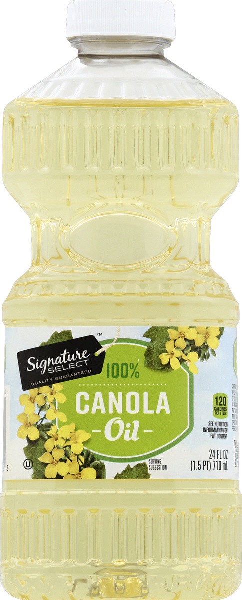 slide 2 of 2, Signature Select 100% Canola Oil 24 fl oz, 24 oz