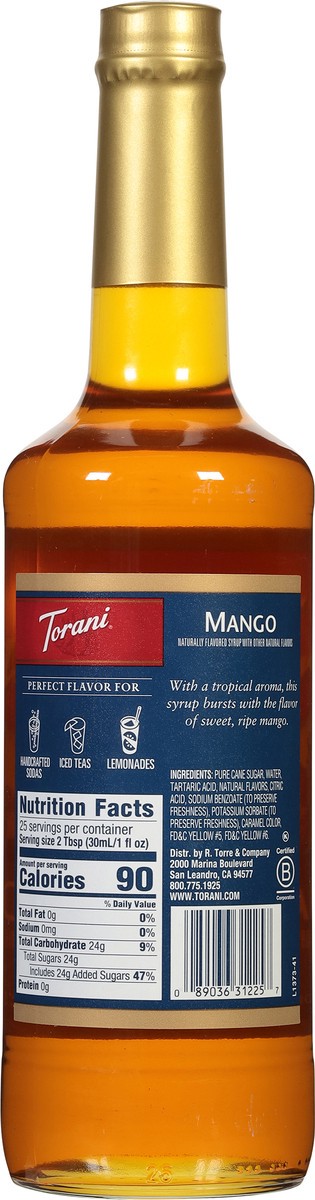 slide 11 of 13, Torani Mango Syrup - 25.4 fl oz, 25.4 fl oz