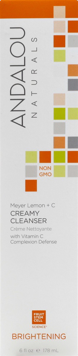 slide 7 of 7, Andalou Naturals Meyer Lemon Creamy Cleanser, 6 oz